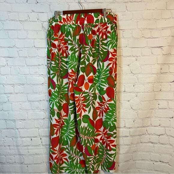 Rose & Olive Floral Wide Leg Pants size 1X NWTs - Picture 5 of 7